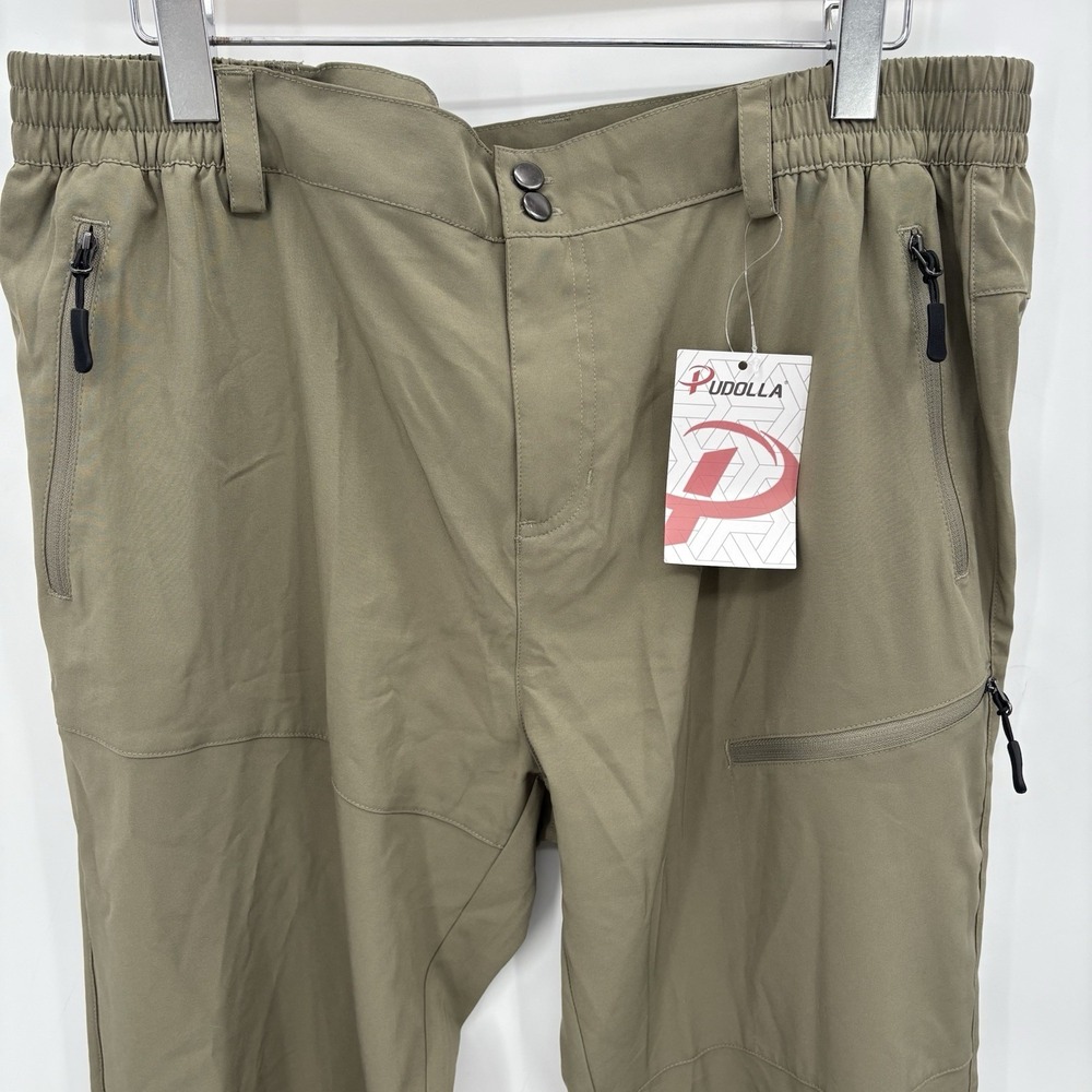 Pudolla Joggers Lightweight Hiking Cargo Pants Waterproof‎ Zip Pocket Womans 2X - Picture 2 of 6